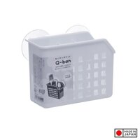 Ống cắm đũa thìa 2 ngăn có núm hít chân không nội địa Nhật Bản