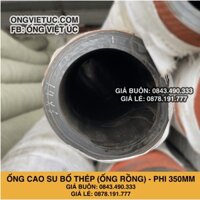 Ống cao su lõi thép đầu đỏ Việt Úc Phi 350mm Cây 3 mét - Ống rồng hút cát chính hãng THT