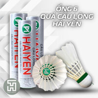 Ống Cầu Lông Hải Yến Bạc Hộp 6 Quả, Quả Cầu Lông Hàng Chính Hãng Tiêu Chuẩn Thi Đấu Siêu Bền Giá Rẻ Chịu Va Đập Tốt