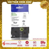 Ống Co Nhiệt HS2-241, Kích thước: Khổ 17.7mm X 1,5m, Cáp 3.6-7.0mm, Chữ đen, nền trắng, sử dụng cho máy in nhãn Brother.