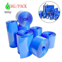 Ống co nhiệt, Ống co nhiều kích cỡ Phim co PVC, Vỏ cáp cách nhiệt tốt Li-ion Bọc màng co nhiệt màu xanh