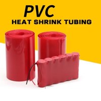 Ống co nhiệt PVC màu đỏ Chiều rộng ống 7-180mm Vỏ pin Phim co nhiệt Bộ đóng gói pin nhựa chống cháy