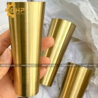 Ống côn màu đồng chụp chân bàn ghế 25x90-sắt