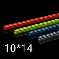 Ống cứng PETG màu UV Maitufeng 10*14mm, ống làm mát nước trong suốt, bên trong 10mm, bên ngoài 14mm 1m
