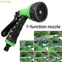 Ống cuộn dây sân vườn OUSXA, Ống nước co giãn 7,5 ~ 30m, Vòi phun 7 chức năng Vòi áp lực cao Rửa xe Vòi nước sân vườn