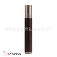 Ống Đơn Đựng Xì Gà Chính Hãng Lubinski Hợp Kim Cao Cấp Bọc Gỗ Tuyết Tùng Màu Bạc - High Quality Single Tube Cigars Lubinski Alloy Silver Cedar Wood
