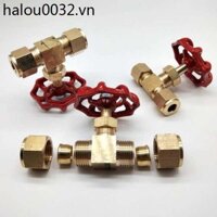 Ống Đồng Kẹp Tay Kim Van Cắt Van Luồng Không Khí Có Thể Điều Chỉnh Van Điều Khiển 6 Mm 8 Mm 10 Mm Ống Đồng Điều Chỉnh Val