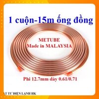 Ống đồng MALAYSIA phi 12.7 dày 0.61mm / 0.71mm Cuộn 15 mét Lắp đặt điều hòa máy lạnh phi 12 - 6 dem 7 zem điều hoà