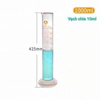 Ống đong thủy tinh 1000ml có mỏ có chia vạch