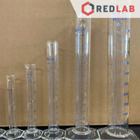 Ống đong thuỷ tinh BIOHALL 10 25 50 100 250 500 ML 1L 2L, Class A, đế lục giác, chia vạch xanh, có VAT
