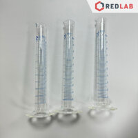 Ống đong thủy tinh DURAN Class A 10 25 50 100 250 ml, đế lục giác, vạch xanh, Measuring Cylinder, có VAT