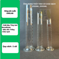 Ống Đong Thủy Tinh LAB HA NOI Có Chia Vạch 1000ml, 2000ml