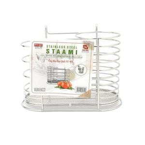 Ống đũa 2 ngăn có móc gài st_954 inox hàn quốc