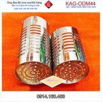 Ống đũa 2 ngăn  KAG-ODM44 inox bóng sáng , kệ đựng đũa nhà bếp gắn tủ Inox SUS304 dày tốt cao cấp