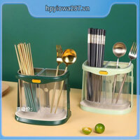 Ống đũa treo tường đựng Đũa Xả Xô Treo Tường Ngăn Đôi Lỗ Miễn Phí Ống Giỏ Đựng Dĩa Thìa