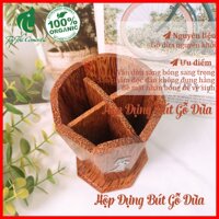 Ống Đựng Bút Gỗ Dừa