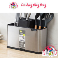 Ống Đựng Dao Kéo Đũa Thìa Inox 304 Không Gỉ Có Khe nước thải Tránh Bám Bụi thon thả Tiện Lợi , hàng đẹp giá rẻ