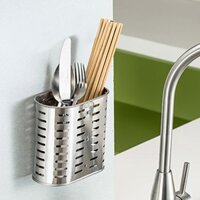 Ống đựng đũa 2 ngăn inox 304 tiêu chuẩn siêu đẹp, siêu bền YZ-052Q