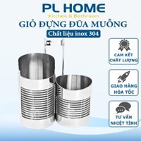 Ống đựng đũa muỗng INOX 304 1 ngăn, 2 ngăn