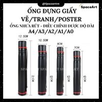 Ống Đựng Giấy Vẽ /Tranh Vẽ /Poster - Bằng Nhựa Chống Ướt ((A4/A3/A2/A1/A0))