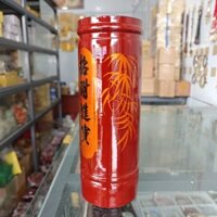 Ống Đựng Nhang Bằng Gỗ Cao 32cm Size Đại Họa Tiết Lá Tre