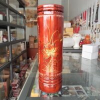 Ống Đựng Nhang Bằng Gỗ Màu Nâu Cao 32cm