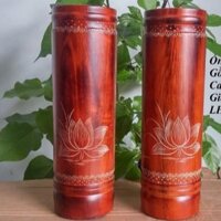 Ống đựng Nhang gỗ cao cấp cao 27cm