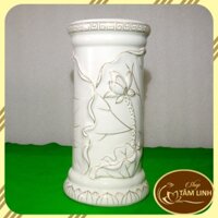Ống đựng Nhang- hoa sen Trắng mẫu đẹp