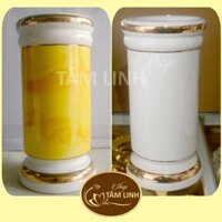 Ống Đựng Nhang  Vàng (Gốm Sứ Cao Cấp)