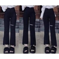 ống đứng trơn CẠP SIÊU CAO jeans skinny , quần bò . Nữ Women Ong Pants Lưng Cao Nữ