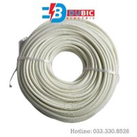 Ống ghen bọc dây điện sợi vải thuỷ tinh chịu nhiệt 600 độ C 500V - CUỘN 100 MÉT