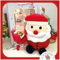 Ông Già Noel Bông - Set Quà Tặng Noel - Túi quà Giáng Sinh siêu rẻ tặng kèm Bó Hoa Kẹo Mút cute