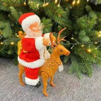ông già noel cưỡi tuần lộc hát nhạc giáng sinh