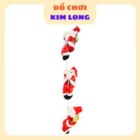ÔNG GIÀ NOEL ĐU DÂY BẰNG BÔNG PHỤ KIỆN DECOR TRANG TRÍ NOEL ẢNH THẬT