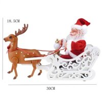 Ông già Noel xe kéo cưỡi tuần lộc _decor trang trí Giáng Sinh