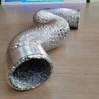Ống gió bạc CHIỀU DÀI 2MÉT - Thông khói, thông khí phi 120  - Ống chuyên dùng thông gió hút mùi,hút khói,