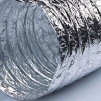 Ống gió mềm bạc có bảo ôn và ko bảo ôn, ống nhôm cứng, ống vải tarpaulin D75 D80 D90 D100 D125 D150 D200 D250 D300