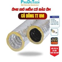 Ống gió mềm cách nhiệt PRO ống bạc hút gió có bảo ôn 8m/ống