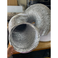Ống gió mềm D300mm, ống dẫn gió hút mùi thông phòng phi 300mm, ống bạc mềm nối quạt hút