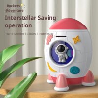 Ống Heo Tiết Kiệm 2022 Hình Tên Lửa Hàng Mới Có Mật Khẩu