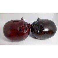 Ống heo tiết kiệm bằng gỗ - Heo trung 15cm