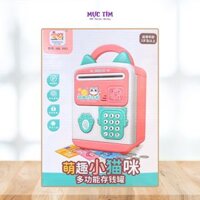 Ống Heo Tiết Kiệm Thông Minh Nhận Diện Vân Tay Có Mật Khẩu Cho Bé