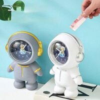Ống Heo Tiết Kiệm Tiền Hình Phi Hành Gia Có Đồng Hồ
