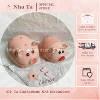 Ống heo tim hồng, heo vằn piglet, ống đựng tiền tiết kiệm hình heo nhiều mẫu xinh xắn