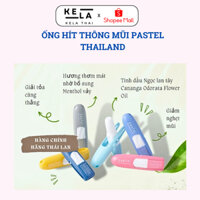 Ống hít thông mũi Pastel thái lan, ống hít pastel mùi bạc hà nhiều màu Kela Thai