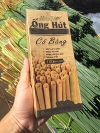 Ống hút cỏ bàng Khô-Hộp 100 ống.