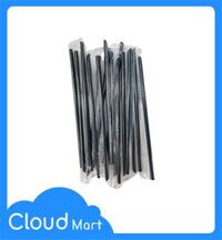 Ống hút đen nhọn Phi 8 x 21 túi OPP – Gói