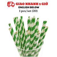 Ống hút giấy nhiều mẫu - Straws ctdt35  - 20