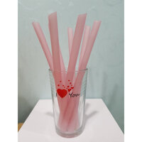 Ống hút làm từ bôt gạo có thể ăn được  Túi 40 ống hút trà sữa - Hồng