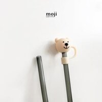 Ống hút nhựa kèm nút bịt silicone Starbucks bear